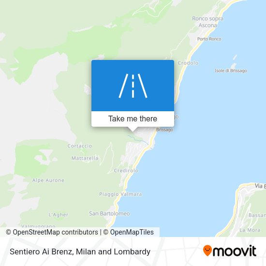Sentiero Ai Brenz map