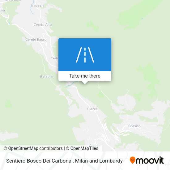 Sentiero Bosco Dei Carbonai map