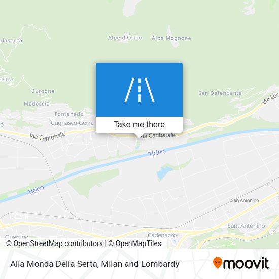 Alla Monda Della Serta map