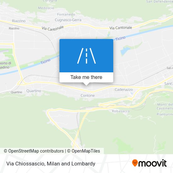 Via Chiossascio map