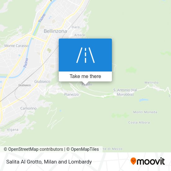 Salita Al Grotto map