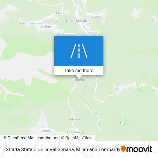 Strada Statale Della Val Seriana map