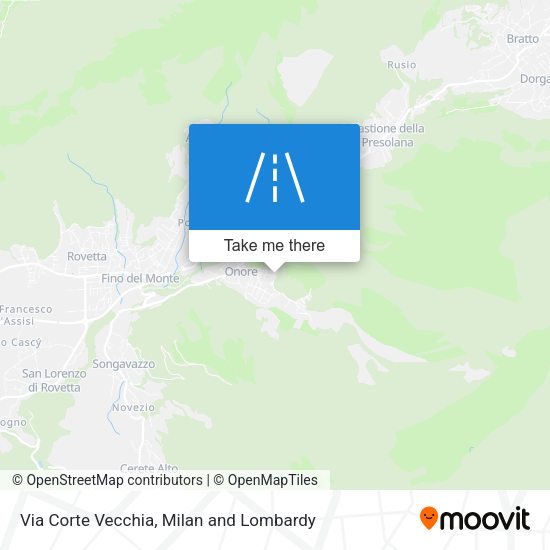 Via Corte Vecchia map
