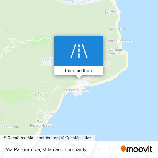 Via Panoramica map