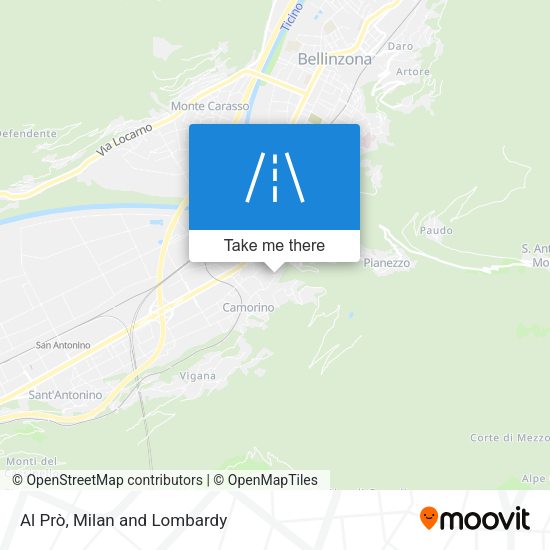 Al Prò map