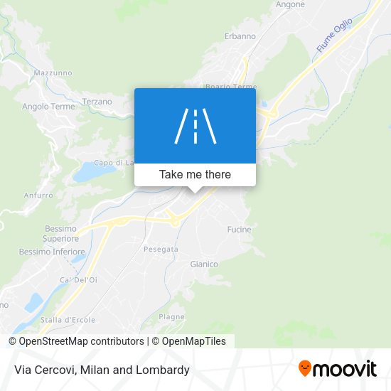 Via Cercovi map