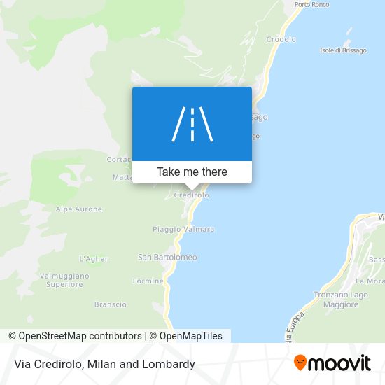 Via Credirolo map