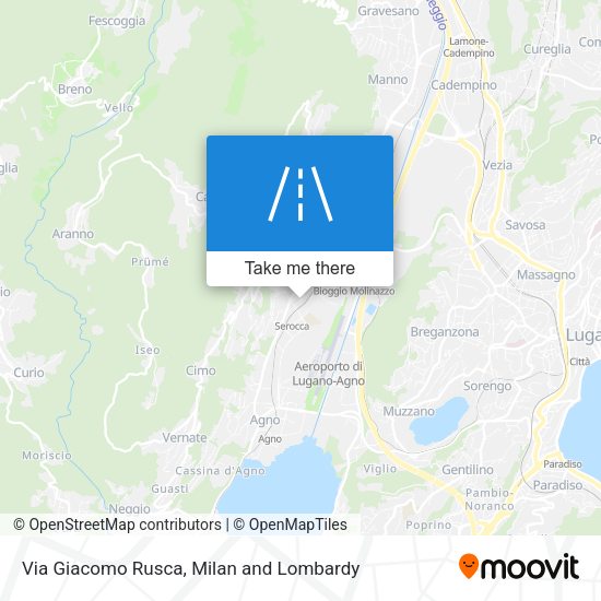 Via Giacomo Rusca map