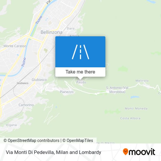 Via Monti Di Pedevilla map