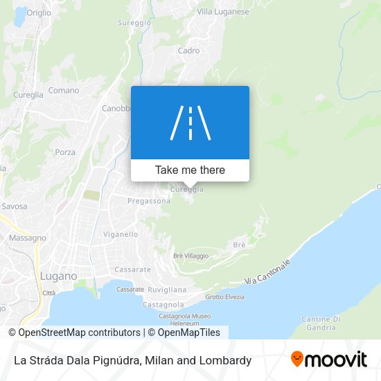 La Stráda Dala Pignúdra map