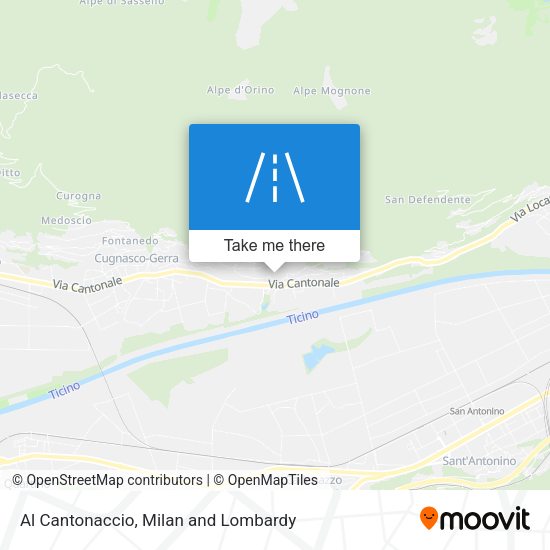 Al Cantonaccio map