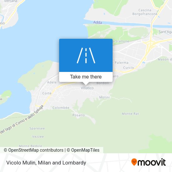 Vicolo Mulin map