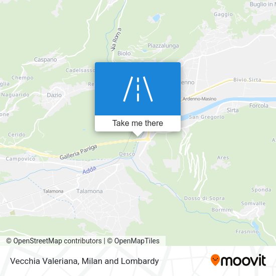 Vecchia Valeriana map