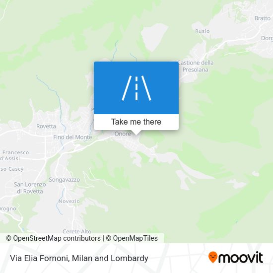 Via Elia Fornoni map