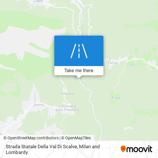 Strada Statale Della Val Di Scalve map