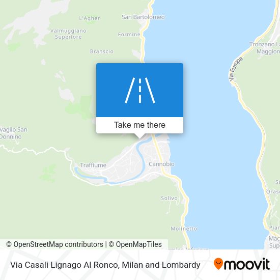 Via Casali Lignago Al Ronco map