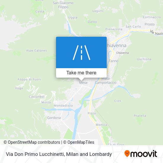 Via Don Primo Lucchinetti map