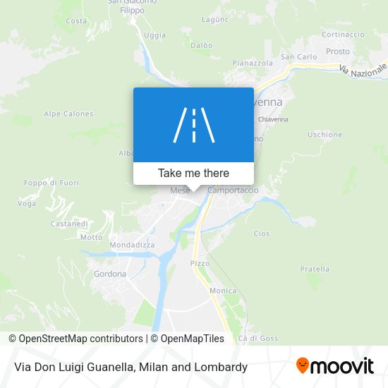 Via Don Luigi Guanella map