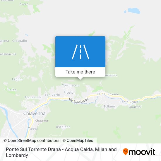 Ponte Sul Torrente Drana - Acqua Calda map