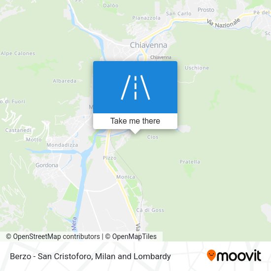 Berzo - San Cristoforo map