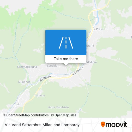 Via Venti Settembre map