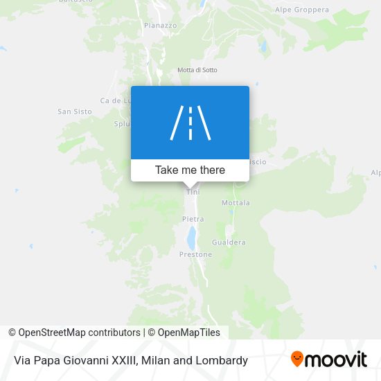 Via Papa Giovanni XXIII map