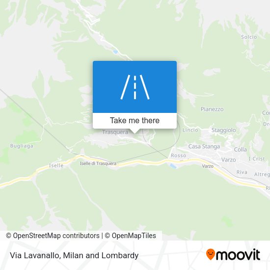 Via Lavanallo map