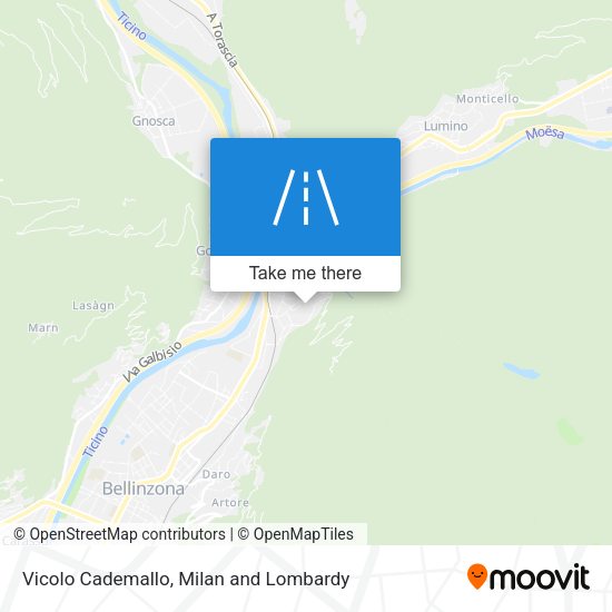 Vicolo Cademallo map