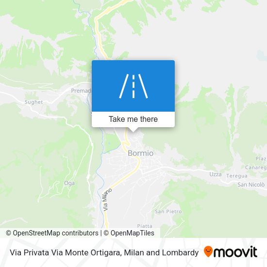 Via Privata Via Monte Ortigara map
