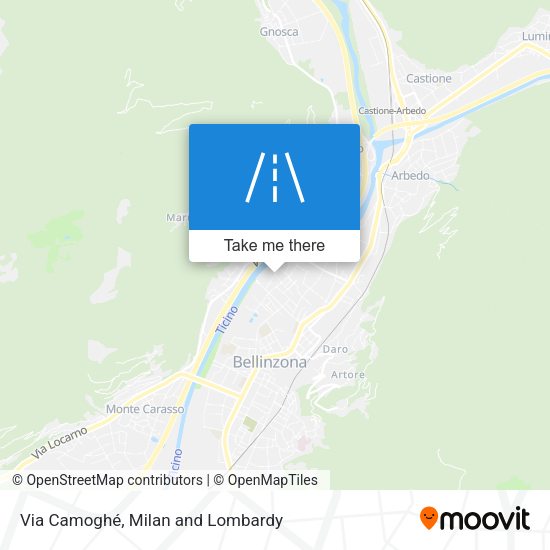 Via Camoghé map