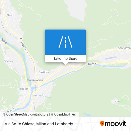 Via Sotto Chiesa map