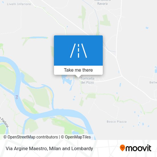 Via Argine Maestro map