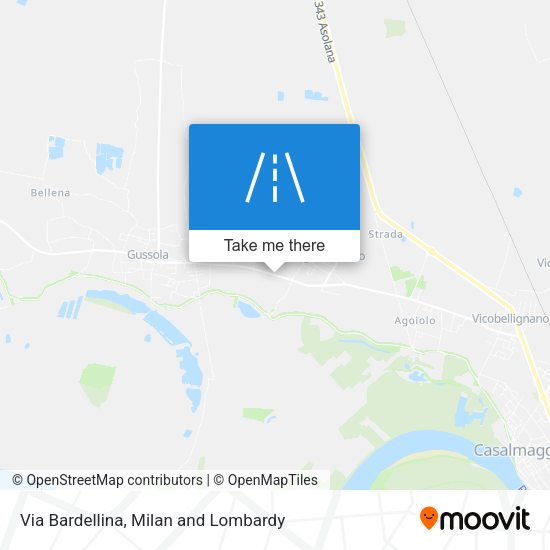 Via Bardellina map