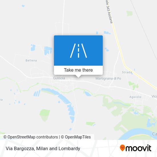 Via Bargozza map