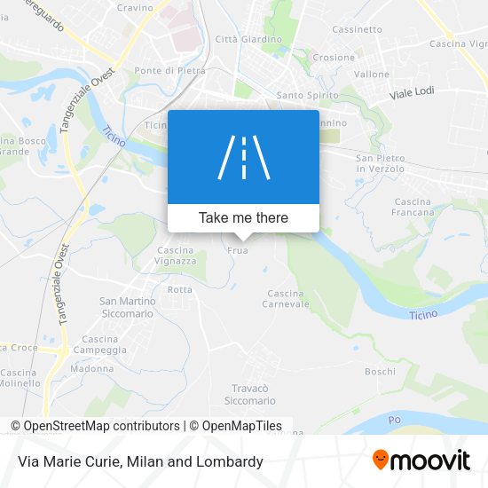 Via Marie Curie map