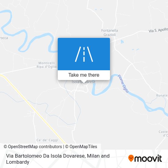 Via Bartolomeo Da Isola Dovarese map