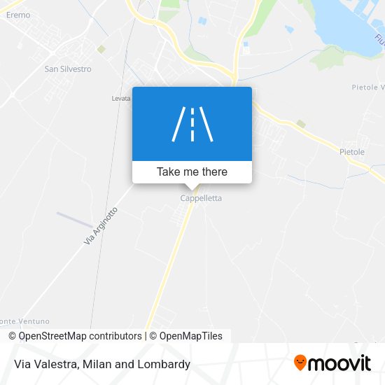 Via Valestra map