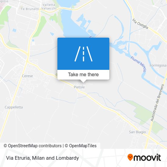 Via Etruria map