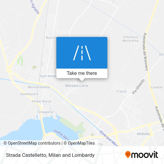 Strada Castelletto map