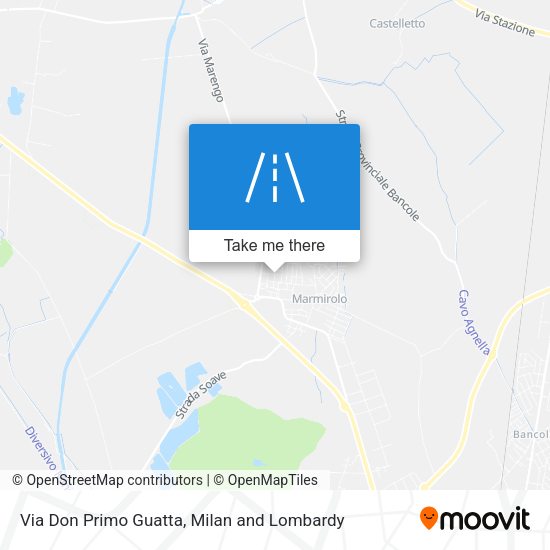 Via Don Primo Guatta map