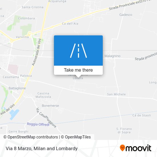 Via 8 Marzo map