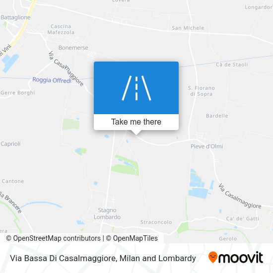 Via Bassa Di Casalmaggiore map