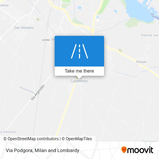 Via Podgora map