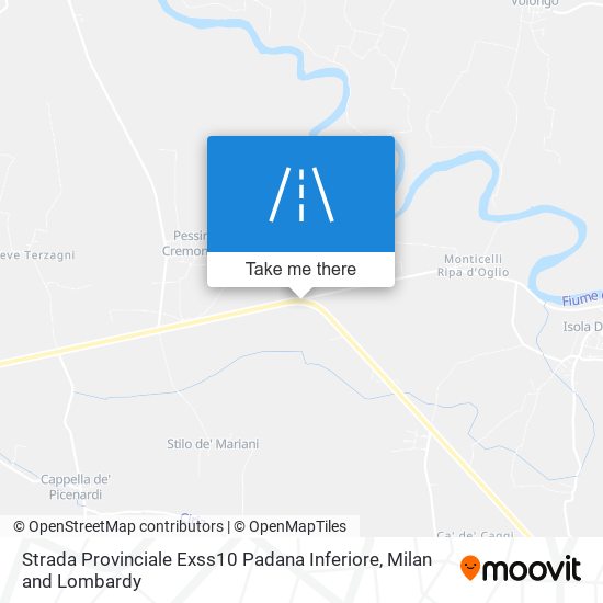 Strada Provinciale Exss10 Padana Inferiore map