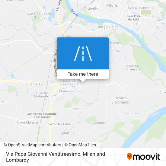 Via Papa  Giovanni Ventitreesimo map