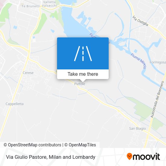 Via Giulio Pastore map