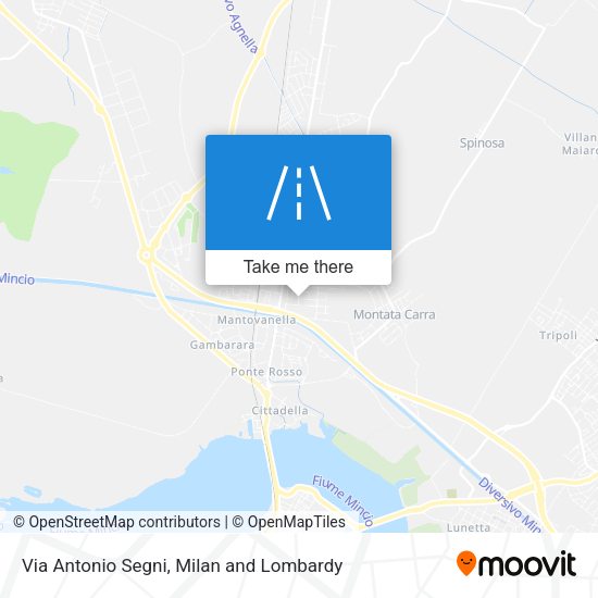 Via Antonio Segni map