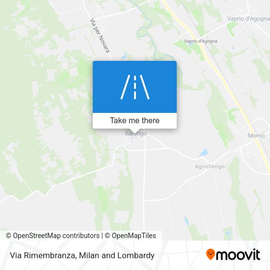 Via Rimembranza map