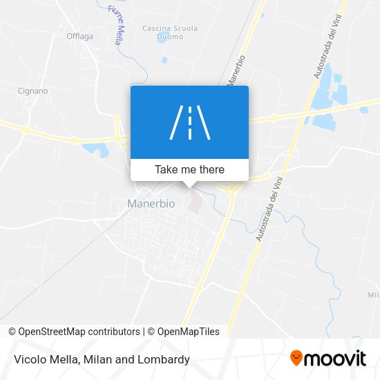 Vicolo Mella map