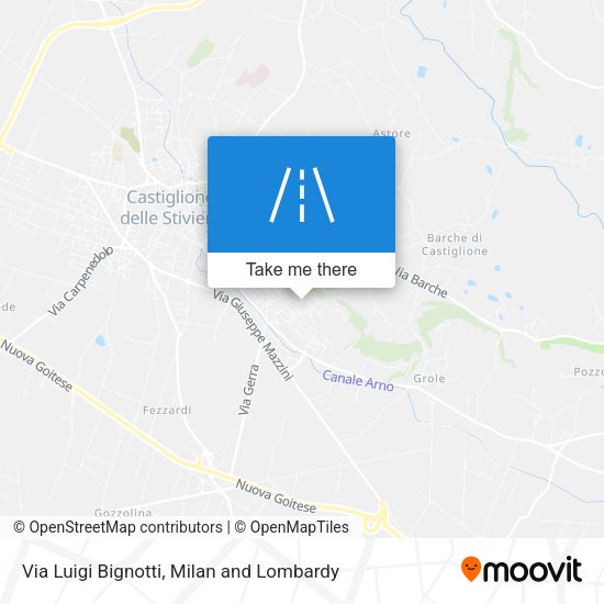 Via Luigi Bignotti map